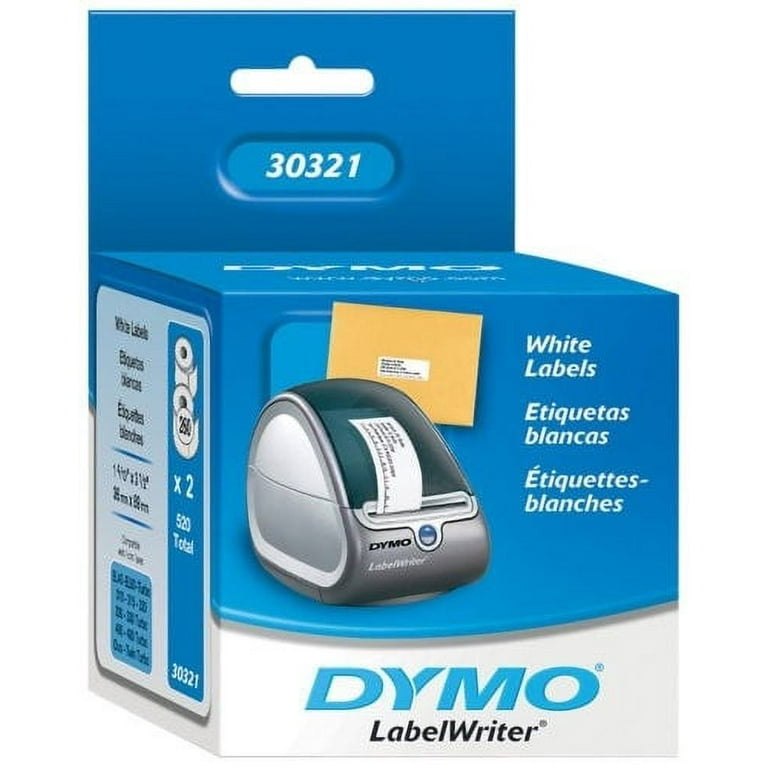 DYMO LW Large Mailing Address Labels for LabelWriter Label Printers White 1 4 10 x 3 1 2 2 rolls of 260 30321