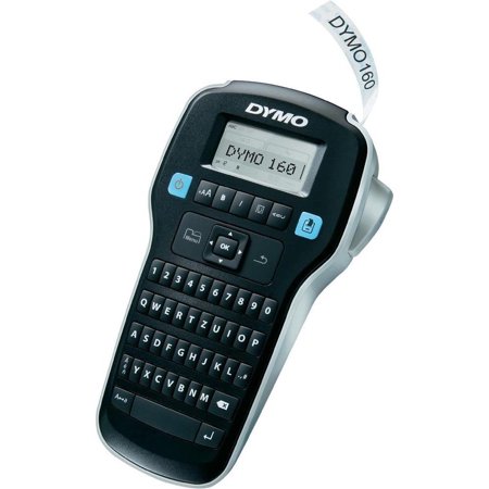 DYMO Label Maker LabelManager 160 Portable Label Maker, Easy-to-Use, One-Touch Smart Keys, QWERTY Keyboard, Large Display, for Home & Office Organization, Black