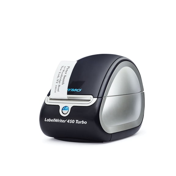 DYMO LabelWriter 450 Turbo Direct Thermal Label Printer USB, HighSpeed Monochrome Label Printing, Model 1752265