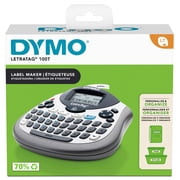 DYMO LetraTag 100T QWERTY Label Maker, Includes Black Print on White Paper Label, 1 Count
