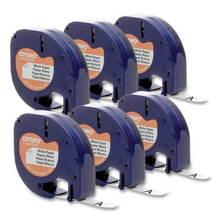 LetraTag Paper Label Tape Cassettes, 0.5 LetraTag Paper Label Tape Cassettes, 0.5