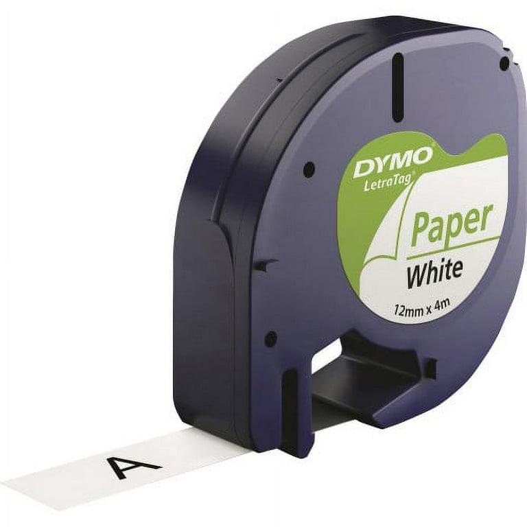 LetraTag Paper Label Tape Cassettes, 0.5 LetraTag Paper Label Tape Cassettes, 0.5