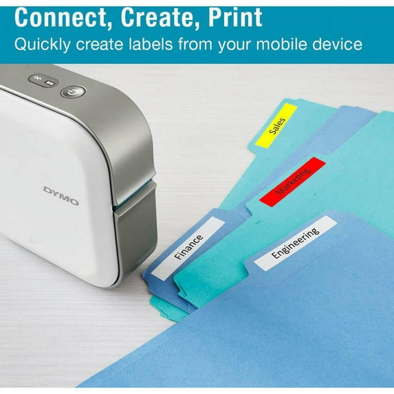 DYMO MobileLabeler Bluetooth Label Maker, 4 Lines, 8-3/10" x 4-4/5" x 8-1/10"