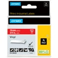 thumbnail image 1 of DYMO Rhino Industrial Vinyl Labels, 3/4", White Print on Red Tape, 1 of 3