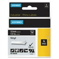 thumbnail image 1 of DYMO Rhino Permanent Vinyl Industrial Label Tape, 0.5" x 18 ft, Black/White Print (1805435), 1 of 3