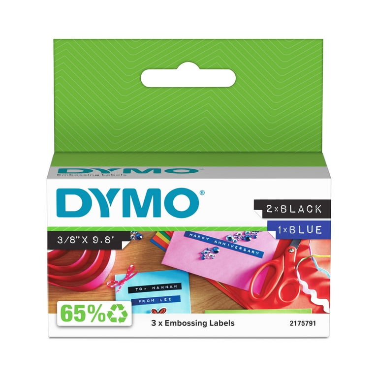 Ruban pour étiquetteuse Dymo lt 9 mm x 3 m X3 DYMO : Le lot de 3 rubans à  Prix Carrefour