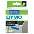 thumbnail image 1 of DYMO Standard D1 Labeling Tape for LabelManager Label Makers, Black print on Blue tape, 1/2'' W x 23' L, 1 cartridge, 1 of 6