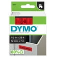 thumbnail image 1 of DYMO Standard D1 Labeling Tape for LabelManager Label Makers, Black print on Red tape, 1/2'' W x 23' L, 1 cartridge, 1 of 8
