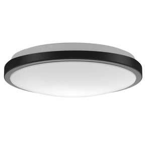 DYMOND 10" Modern LED Ceiling Light Fixture Flush Mount Dimmable Matte Black 4000K Natural Daylight for Bedroom Kitchen Laundry Room