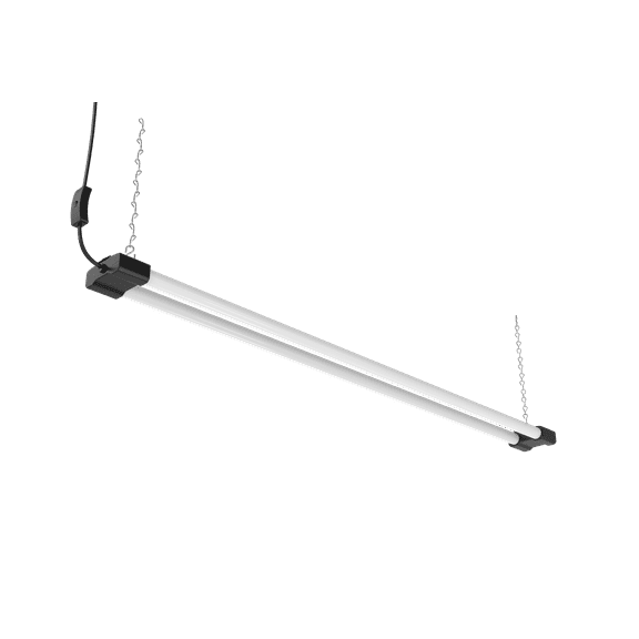 DYMOND 4 FT 40W LED Shop Light Fixture with Inline Switch, Hanging or Flush Mount, Bright Daylight 5000K for Garage Workshop Basement