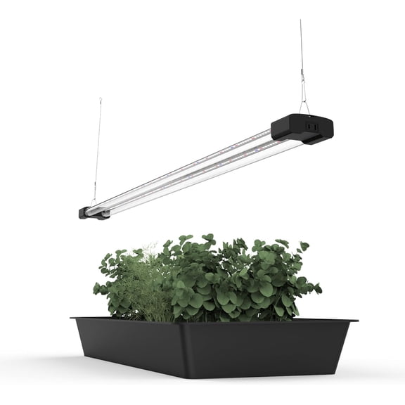 DYMOND Boostgro LED Seed Starter Grow Light 4FT Full Linkable 5000k Daylight + 660nm Red + 450nm Blue Indoor Plant Lighting Fixture
