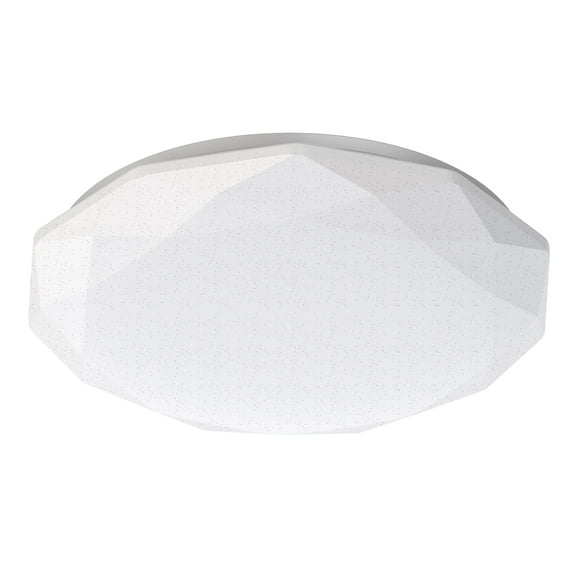 DYMOND Ceiling Light Integrated LED Flush Mount 16 in. Diamond White 5 Colors Adjustable Dimmable for Bedroom (1-Pack)