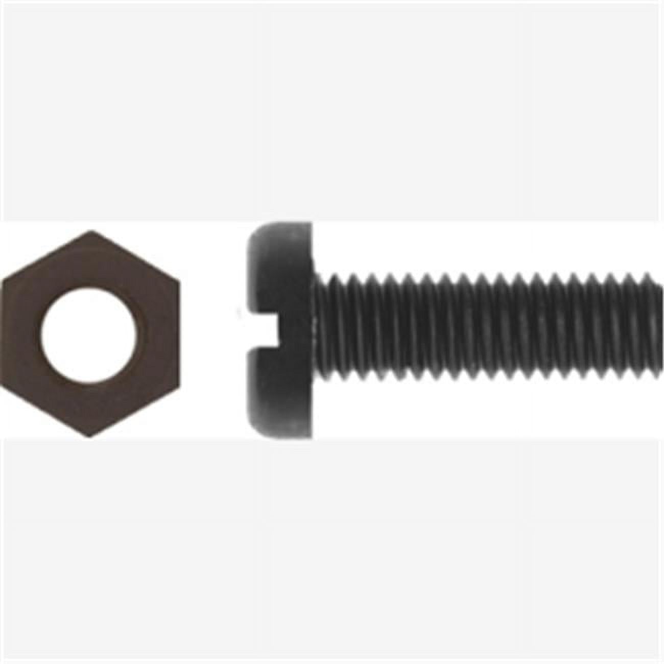 DYN6213B License Plate Screw Kit Black Nylon with Nut 61.00 x 20