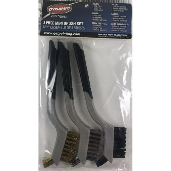 DYN10481 Soft Grip Mini Wire Brush Set
