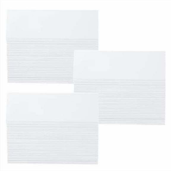 DYNAMI 100 Pack Reusable Name Tent Cards,Acrylic Porcelain Whiteboard Dry Erase Name Tent Table Cards,Classroom Name Tags,Wedding Guest Name Tents, White,8.7" x 2.7" (100 Pack)