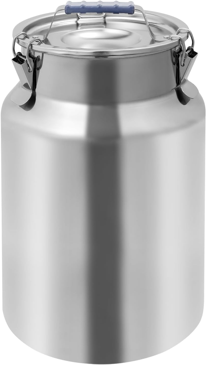 DYNAMI 3.2Gal Stainless Steel Airtight Canister,Large Metal Food ...