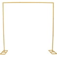 thumbnail image 1 of DYNAMI 7.9x7.9FT/2.4x2.4M Backdrop Stand Heavy Duty with Base,Portable Square Arch Frame Metal Backdrop Stand Kit, for Wedding Birthday Parties Banquet Decorations (Gold), 1 of 9