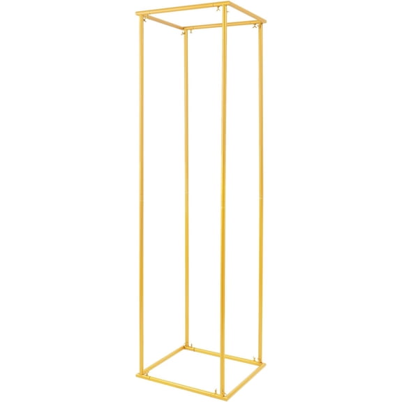 DYNAMI 70.9in Tall Metal Flower Stand,Extra High Wedding Flower Stand,Column Floor Flower Stand Gold Flower Display Rack,for Indoor Outdoor Wedding Road Lead Party Decorations