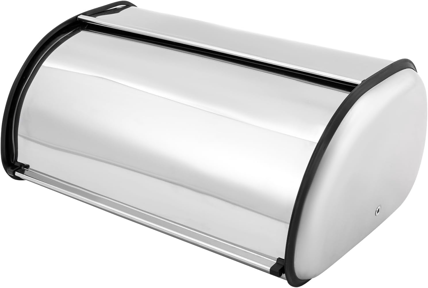 DYNAMI Stainless Steel Bread Box with Roll Up Lid, Large Capacity ...
