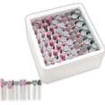 thumbnail image 1 of DYNAMIC 100 Piece Grinding Stones Assortment | 1/8" (0.3 cm) Shank | Gray & Pink | Shapes Include Round, Flat-top, Bullet, & More | Rotary Tool Compatible, 1 of 2