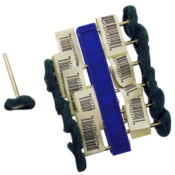 DYNAMIC 12 Piece Green Satin Buff Set | Pre-Mounted on " Shank | Ideal for Polishing Rings & Fine Metals | Achieve Sparkling Finish with Ease