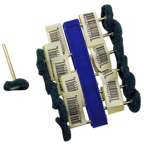 DYNAMIC 12 Piece Green Satin Buff Set | Pre-Mounted on ⅛" Shank | Ideal for Polishing Rings & Fine Metals | Achieve Sparkling Finish with Ease