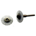 thumbnail image 1 of DYNAMIC (2 Pack) 3 Pc Nylon Polishing Wheel Set | 1/8" (0.3 cm) Shank | 7/8" (2.2 cm) Diameter | Genuine Nylon Bristles | Ideal for Rotary Tools | Scratch-Free Polishing, 1 of 3