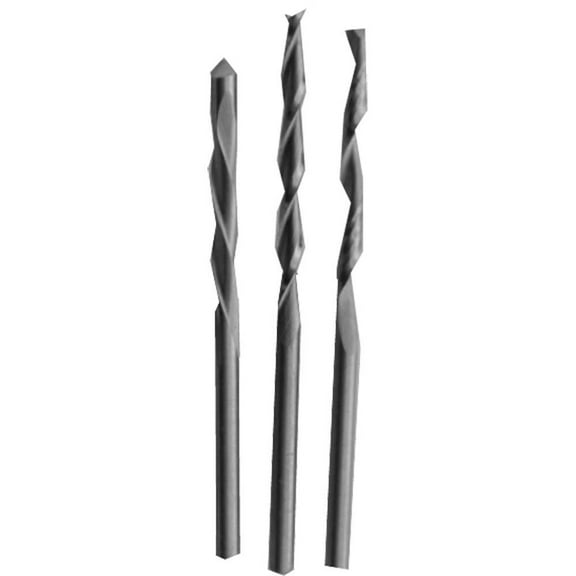 DYNAMIC (2 Pack) 3 Piece Tile Cutter Spiral Router Drill Bit Set | 1/8" (0.3 cm) Shank | 2.75" (7 cm) Overall Length | Rotary Tool & Drill Compatible | 1.5" (3.8 cm) Spiral Length