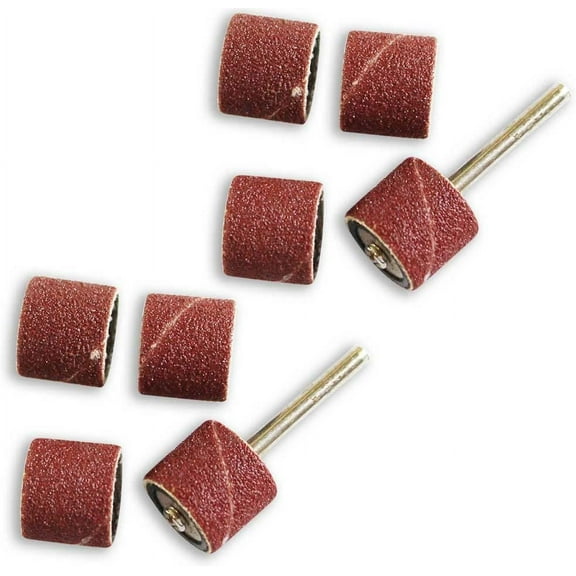 DYNAMIC (2 Pack) 5 Pc Drum Sanding Sleeve Set | 1/8" (0.3 cm) Shank | Perfect for Tight Spaces | Drum Size: 1/2" (1.3 cm) x 1/2" (1.3 cm) | Blister Packaging