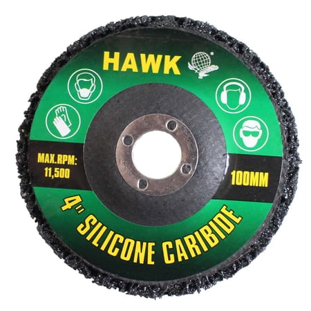 DYNAMIC 4" Silicon Carbide Disc | High-Speed Grinding | Bench Grinder Compatible | Durable Gray/Black | Max RPM 11,500