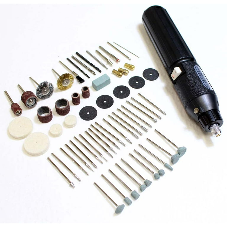 DYNAMIC High Speed Rotary Tool with 60 Accessories - Cordless Rechargeable with Carrying Case - Single Speed 10000 RPM 3.6 Volts: TJ06-09904 DYNAMIC High Speed Rotary Tool with 60 Accessories - Cordless Rechargeable with Carrying Case - Single Speed 10000 RPM 3.6 Volts: TJ06-09904