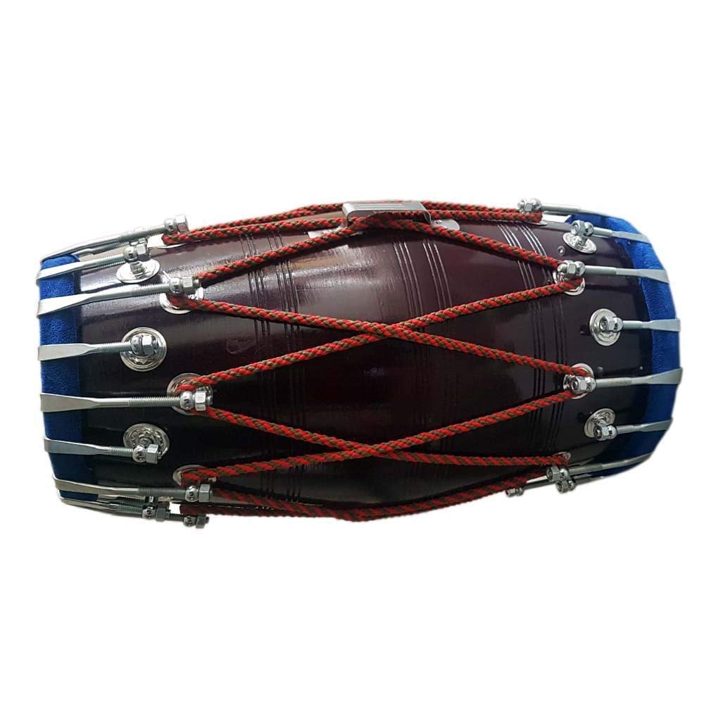 Rope Instruments DYNAMIC INDIAN ART Handmade Wooden Dholak Indian Folk Musical ...