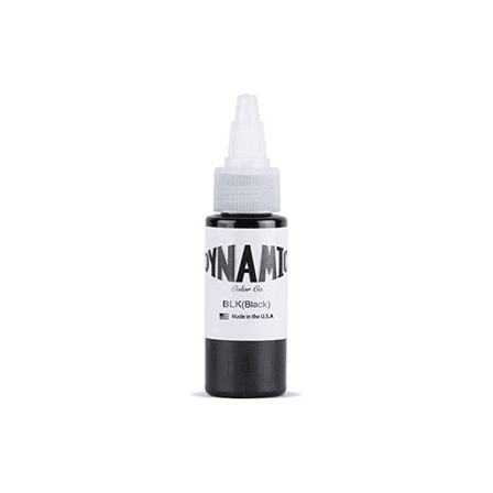 DYNAMIC Tattoo Ink 1-oz & 8-oz: Black,Triple Black,White & Heavy White