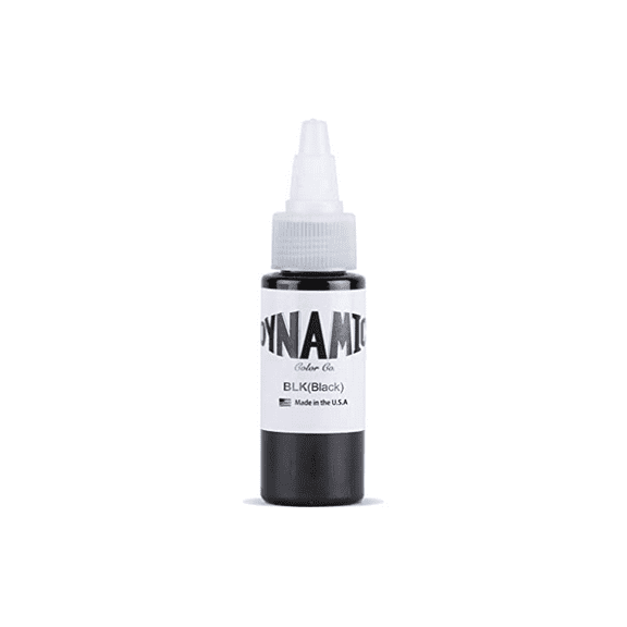 DYNAMIC Tattoo Ink 1-oz & 8-oz: Black,Triple Black,White & Heavy White