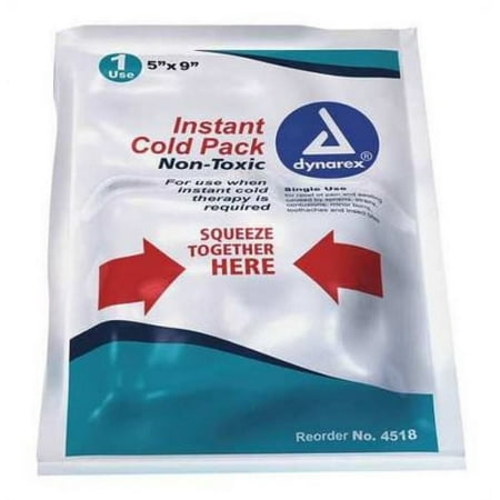 DYNAREX 4518 Non-Toxic Instant Cold Pack,5 x 9In,PK24