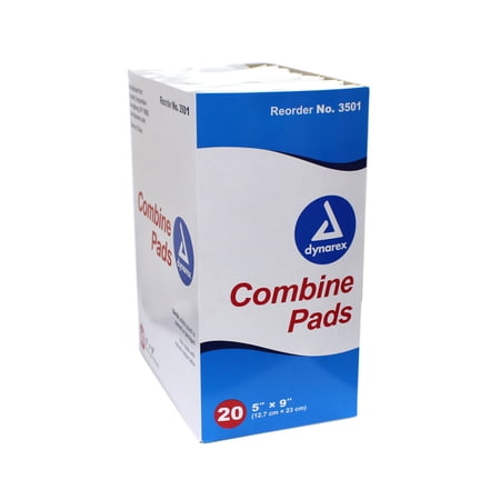 Complete Medical Gauze, Combine Pads, highly absorbent, sealed edges, 5" x 9", 20/box, 20 boxes/case