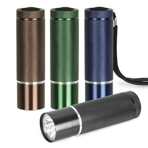 Dynato 4-Pack Mini Flashlights, Super Bright 100 Lumens LED Flashlight Set with AAA Batteries and Lanyard Included