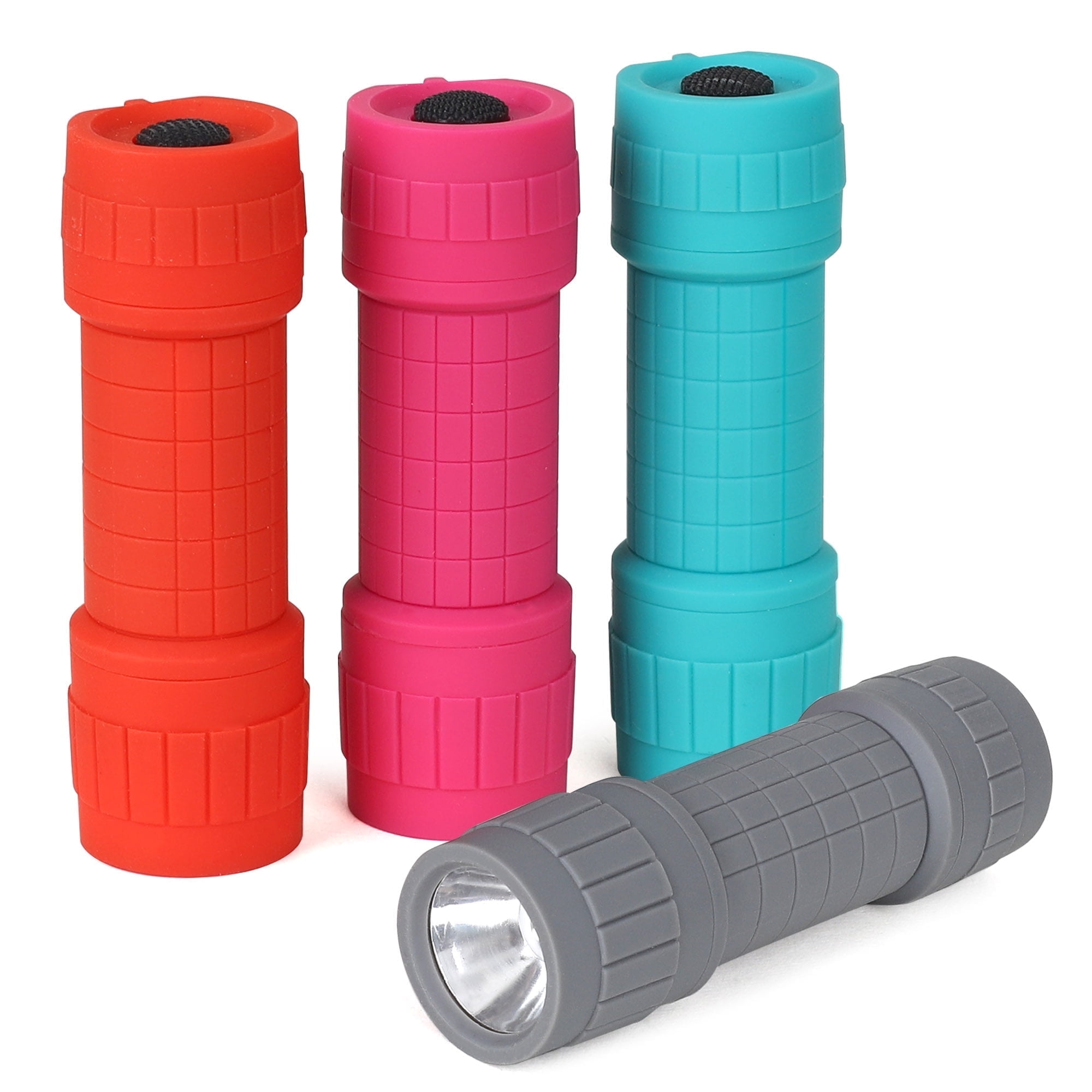 Dynato 4-Pack Mini Flashlight, Super Bright LED Flashlights Set with AAA Batteries Included
