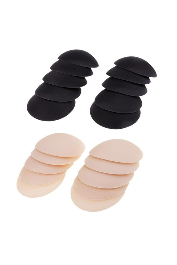 10 Pairs Round Female Bra Pad Inserts Push Up Sponge for