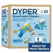 DYPER Cotton-Enhanced Diapers Smurfs Edition, Size 2, 72 Count (Select for More Options)