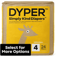 thumbnail image 1 of DYPER Simply Kind Diapers, Remarkably Soft, Size 4, 24 Count (Select For More Options), 1 of 2