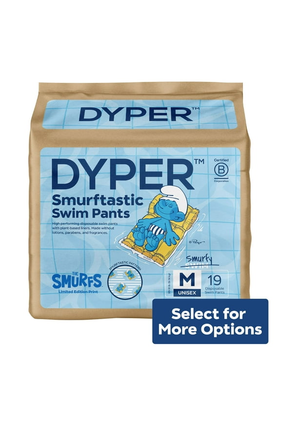 Smurftastic Swim Pants, Size M, 19 Count (Select for More Options)