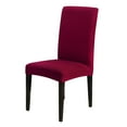 thumbnail image 1 of DYStyle Spandex Jacquard Banquet Chair Cover Stretch Check Solid Dining Room Seat Slipcover Furniture Protector, 1 of 5