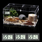 DYTTDG 3PCS Mini Digital Hygrometer Temperature Humidity Detector with Display Suitable for Humidor Greenhouse Garden Cellar Closet Baby Room Office