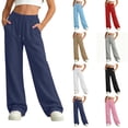 thumbnail image 1 of DYTTDG Girls' Solid Wide Leg Jogger Pants, Elastic Waist Loose Fit Girls' Casual Sweatpants with Side Pockets for Daily Wear, 1 of 8