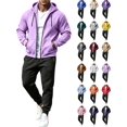 thumbnail image 1 of DYTTDG Men's 2-Piece Tracksuit Set, Full Zip Hooded Sweatshirt and Drawstring Jogger Pants, Casual Athletic Sweatsuit with Pockets for Daily Gym Wear S-XXXL, 1 of 8