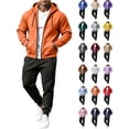 thumbnail image 1 of DYTTDG Men's 2-Piece Tracksuit Set, Full Zip Hooded Sweatshirt and Drawstring Jogger Pants, Casual Athletic Sweatsuit with Pockets for Daily Gym Wear S-XXXL, 1 of 8