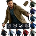 thumbnail image 1 of DYTTDG Men's Lightweight Packable Hooded Windbreaker Jacket, Long Sleeve Casual Outerwear for Hiking Running Travel Daily Outdoor Activities, 1 of 8