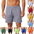 thumbnail image 1 of DYTTDG Men's Quick Dry Athletic Shorts | Lightweight Solid Elastic Waist Sport Shorts for Gym, Running, Basketball & Soccer Summer Casual Active Wear, 1 of 6