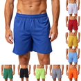 thumbnail image 1 of DYTTDG Men's Quick Dry Athletic Shorts | Lightweight Solid Elastic Waist Sport Shorts for Gym, Running, Basketball & Soccer Summer Casual Active Wear, 1 of 8